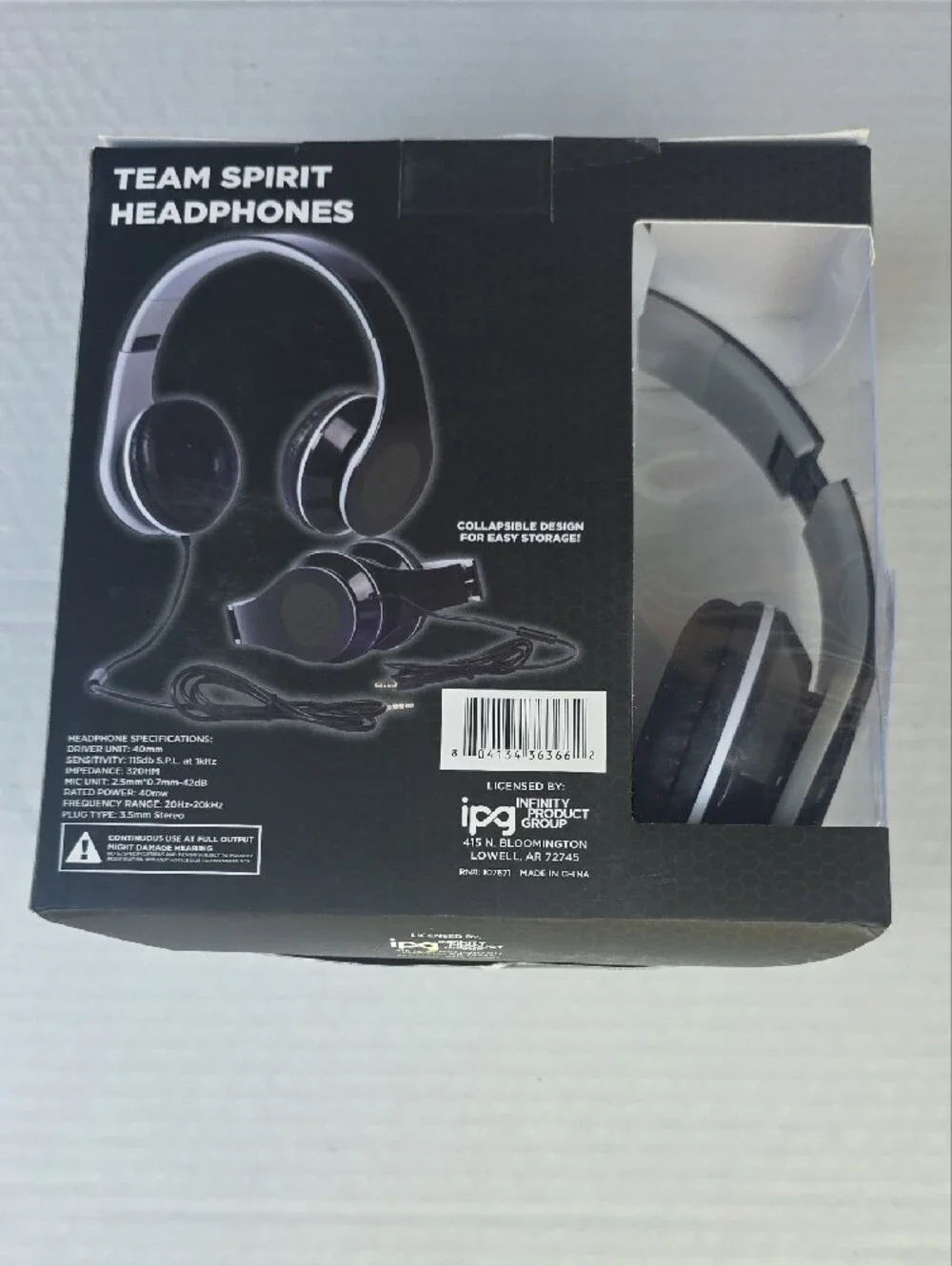 University of Kentucky Team Spirit Headphones - Black/Blue
